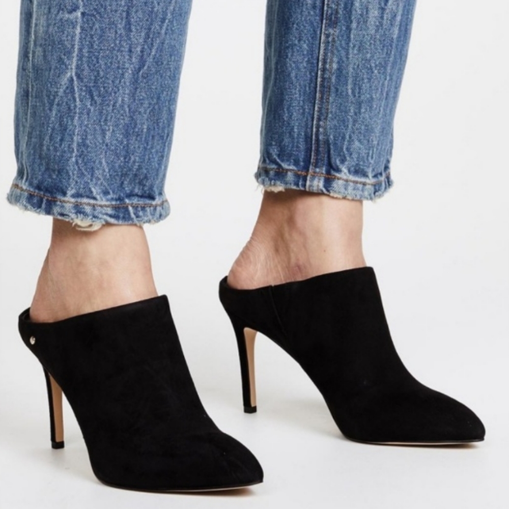Sam Edelman Black Suede Oran Dress Mules - Picture 2 of 8